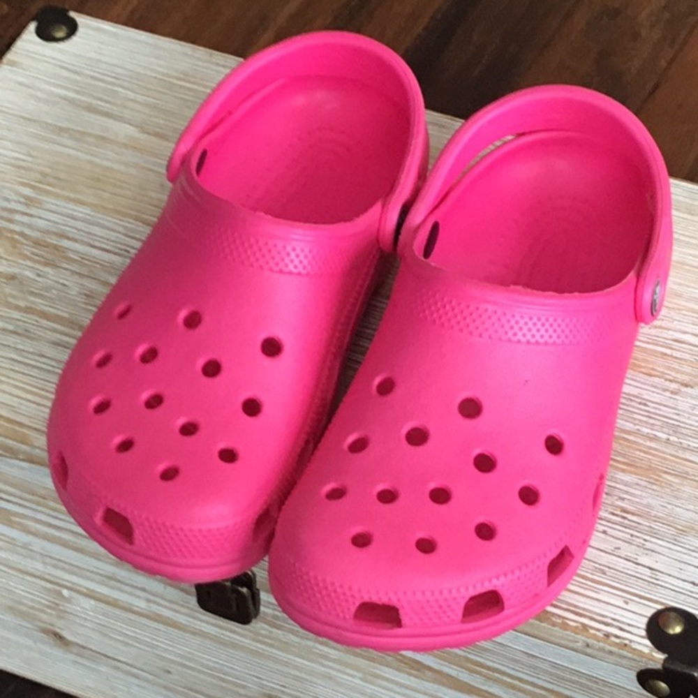 Pink Crocs